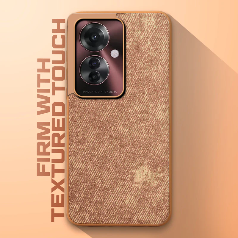 Denim Jeans Cloth Back Cover Case for Oppo F25 Pro 5G - Image 29