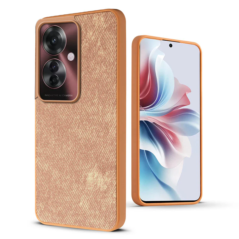 Denim Jeans Cloth Back Cover Case for Oppo F25 Pro 5G - Image 30