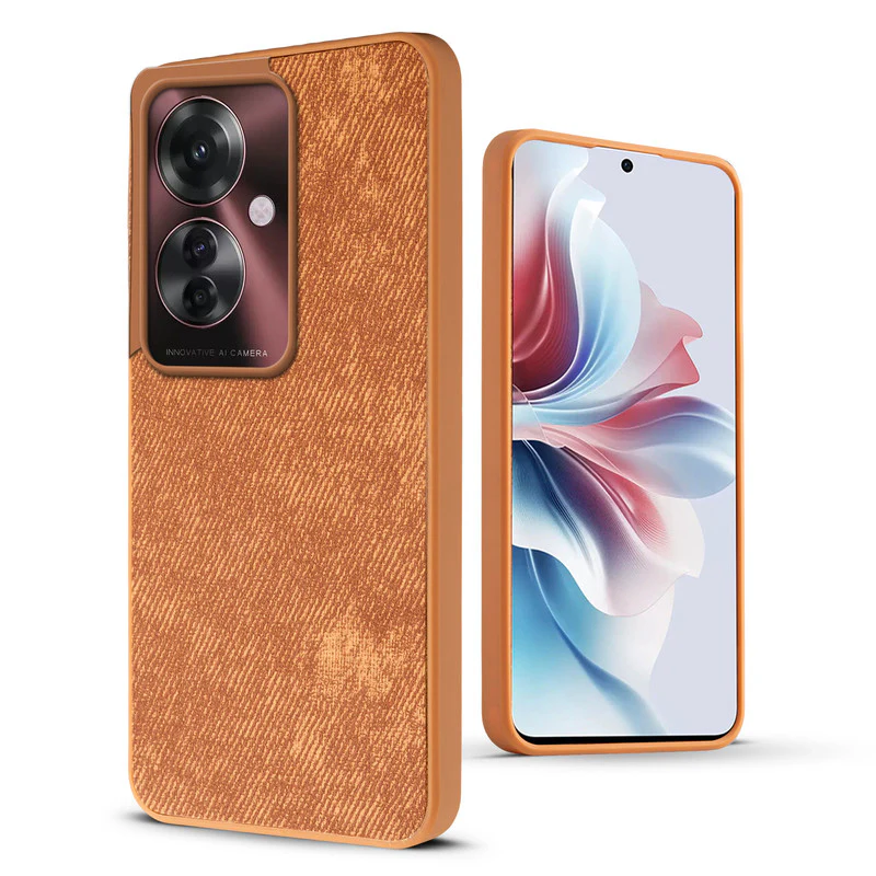 Denim Jeans Cloth Back Cover Case for Oppo F25 Pro 5G - Image 36