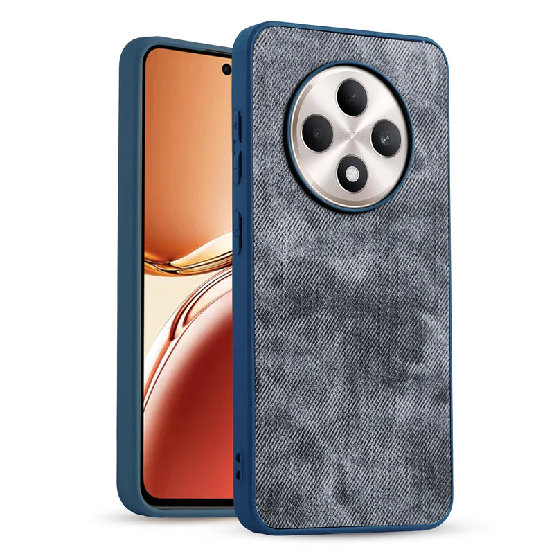 Denim Jeans Cloth Back Cover Case for Oppo F27 5G - Image 7