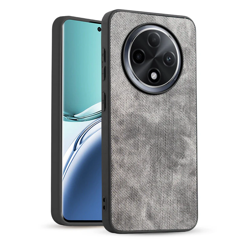 Denim Jeans Cloth Back Cover Case for Oppo F27 Pro Plus 5G