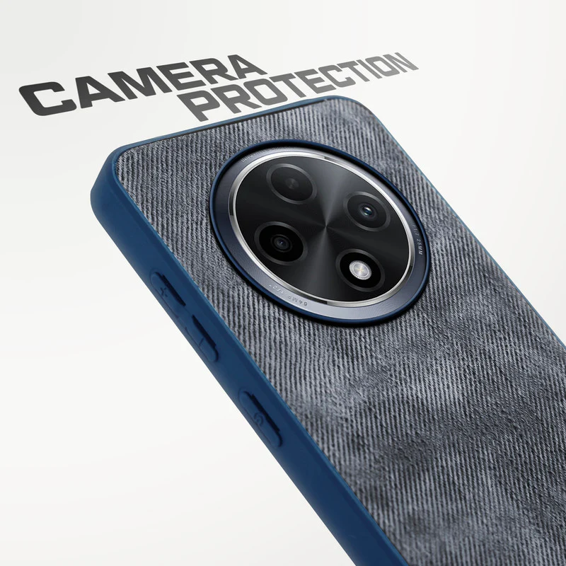 Denim Jeans Cloth Back Cover Case for Oppo F27 Pro Plus 5G - Image 10