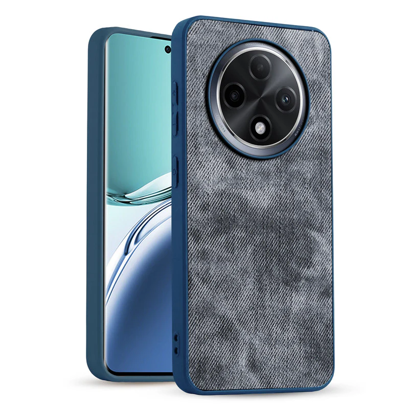 Denim Jeans Cloth Back Cover Case for Oppo F27 Pro Plus 5G - Image 7