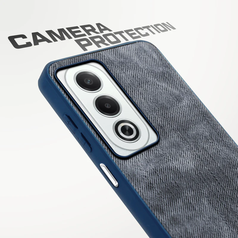 Denim Jeans Cloth Back Cover Case for Oppo K12x 5G - Image 10