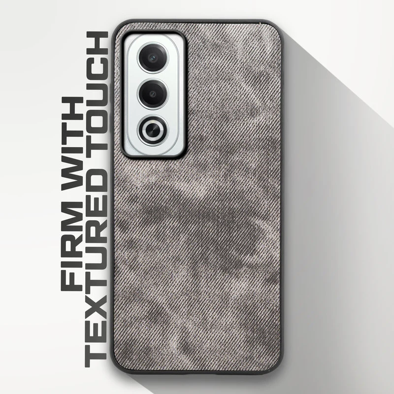 Denim Jeans Cloth Back Cover Case for Oppo K12x 5G - Image 5