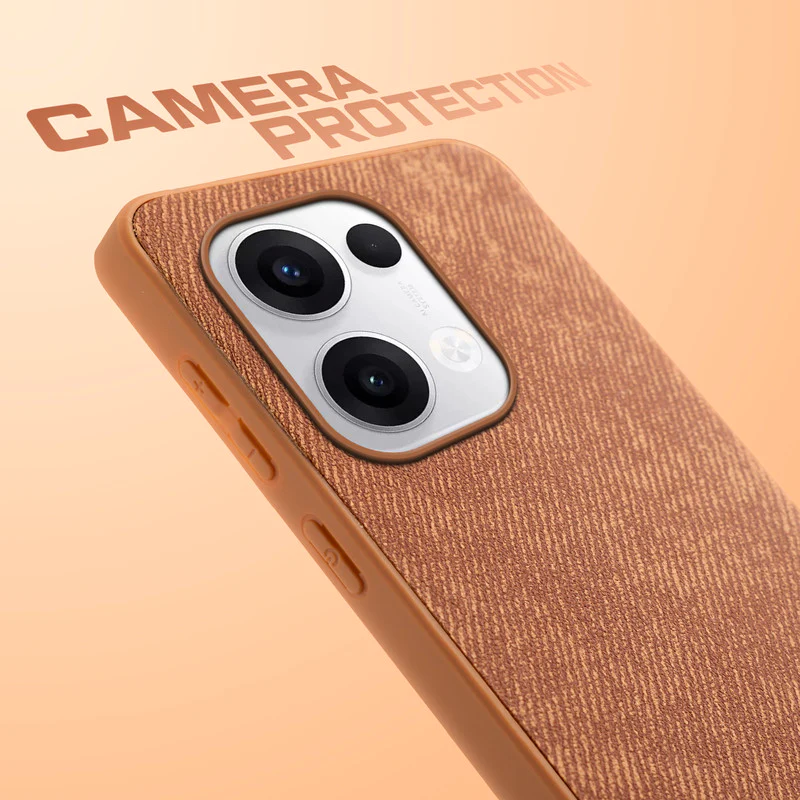 Denim Jeans Cloth Back Cover Case for Oppo Reno 13 5G - Image 22