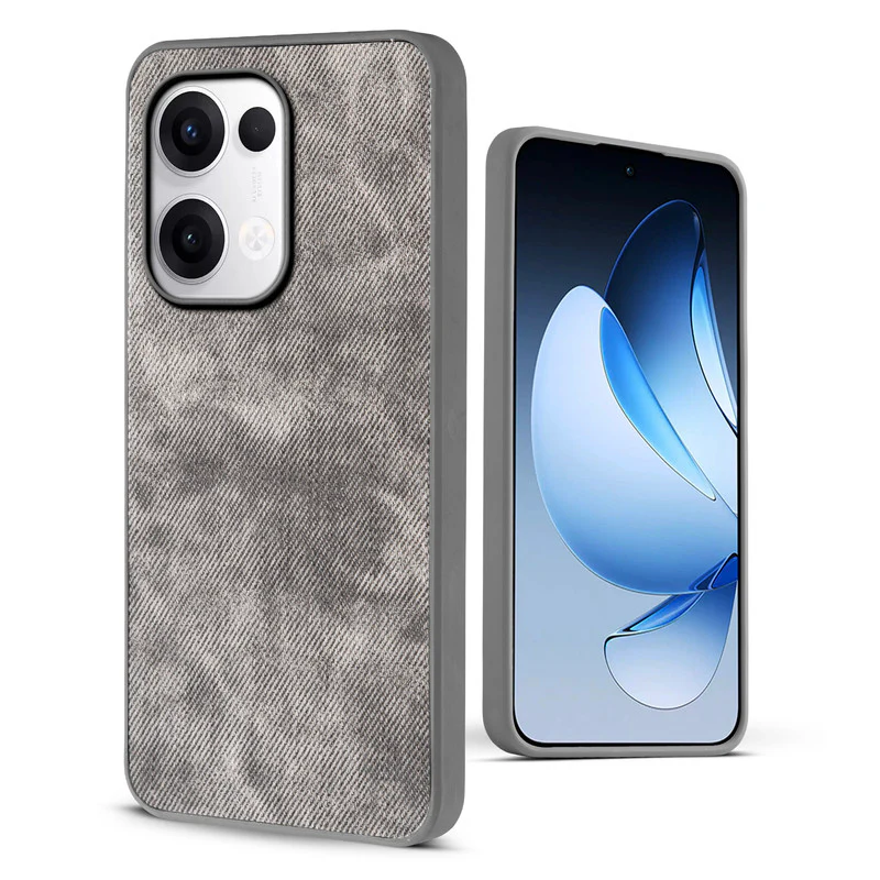Denim Jeans Cloth Back Cover Case for Oppo Reno 13 5G - Image 30