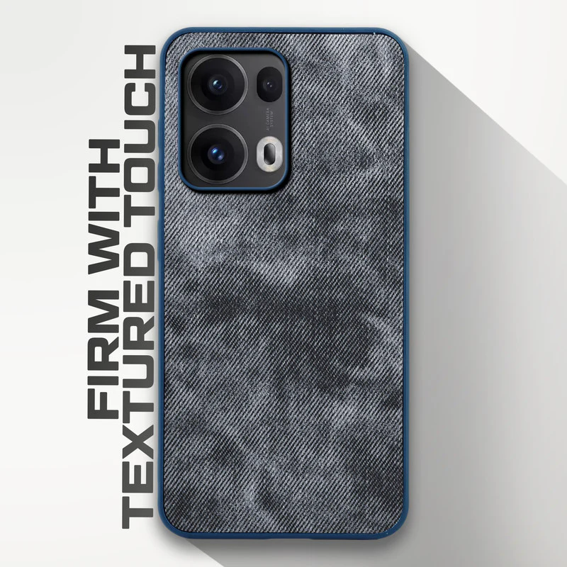 Denim Jeans Cloth Back Cover Case for Oppo Reno 13 Pro 5G - Image 11