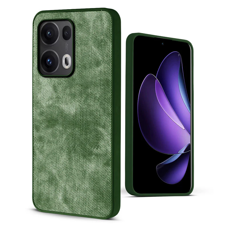 Denim Jeans Cloth Back Cover Case for Oppo Reno 13 Pro 5G - Image 24