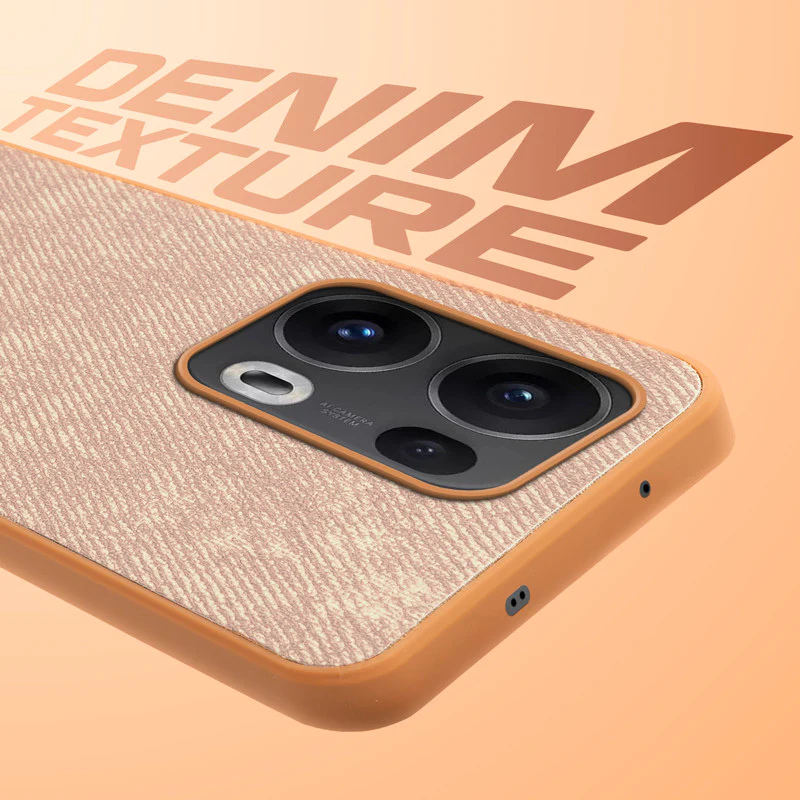 Denim Jeans Cloth Back Cover Case for Oppo Reno 13 Pro 5G - Image 27