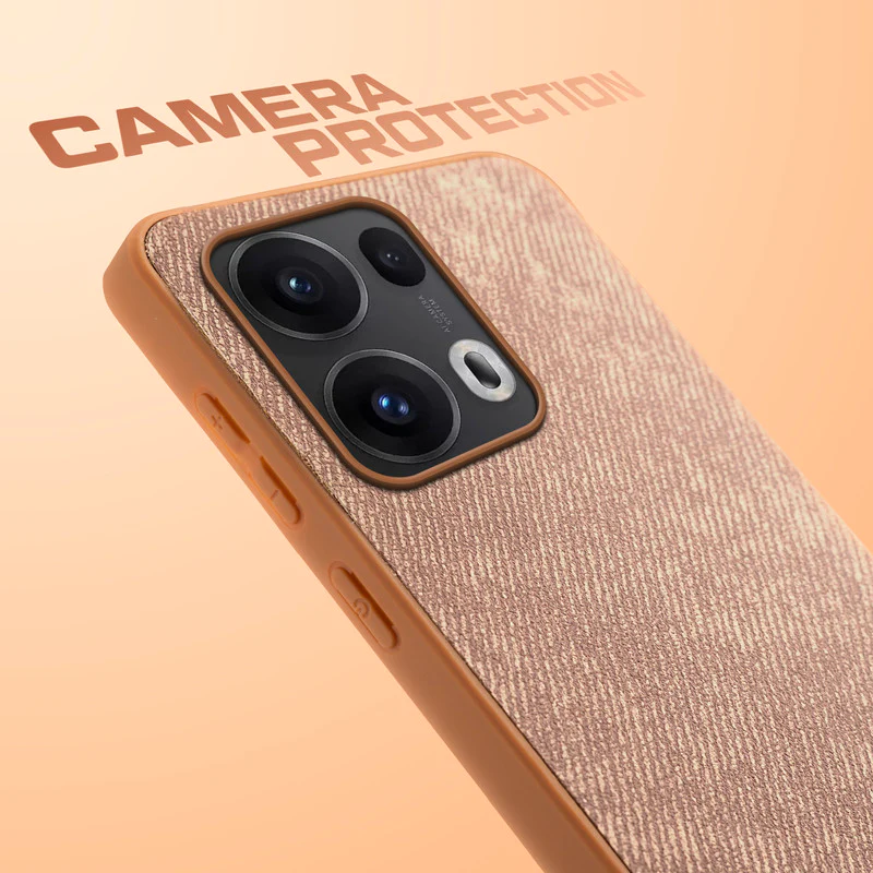 Denim Jeans Cloth Back Cover Case for Oppo Reno 13 Pro 5G - Image 28