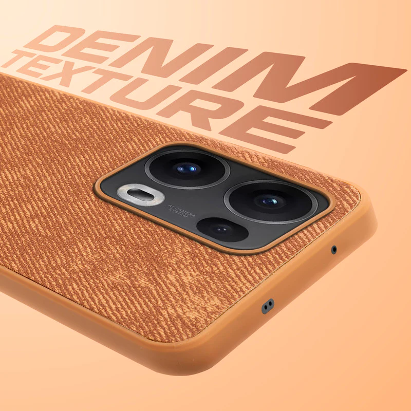 Denim Jeans Cloth Back Cover Case for Oppo Reno 13 Pro 5G - Image 33