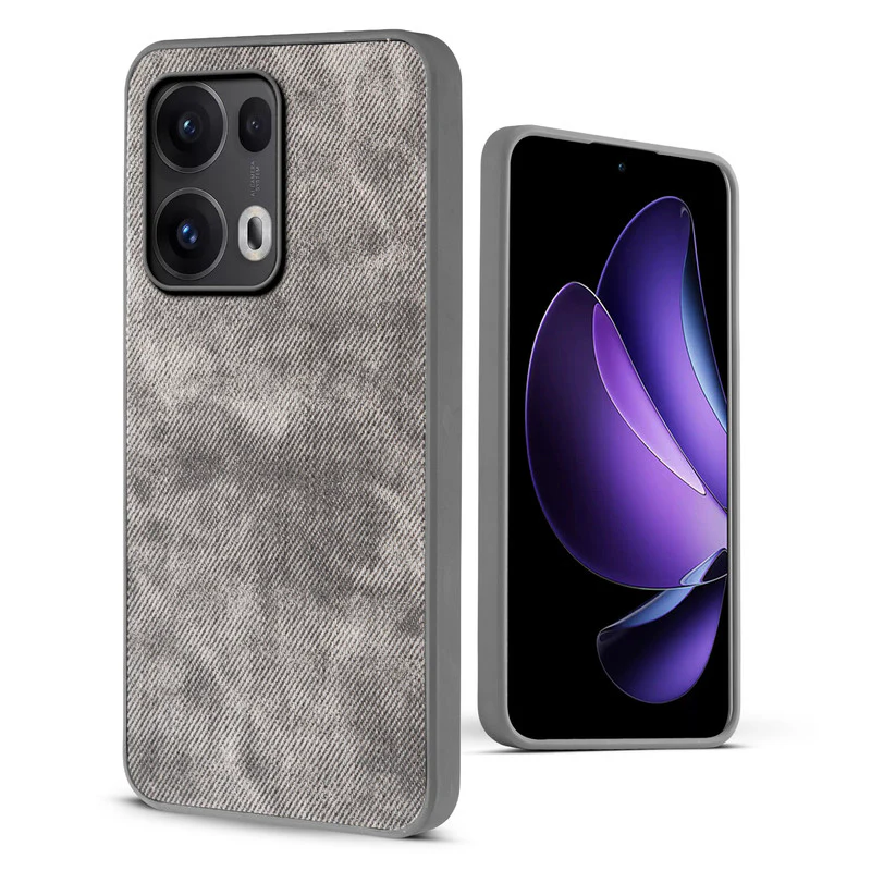 Denim Jeans Cloth Back Cover Case for Oppo Reno 13 Pro 5G - Image 42