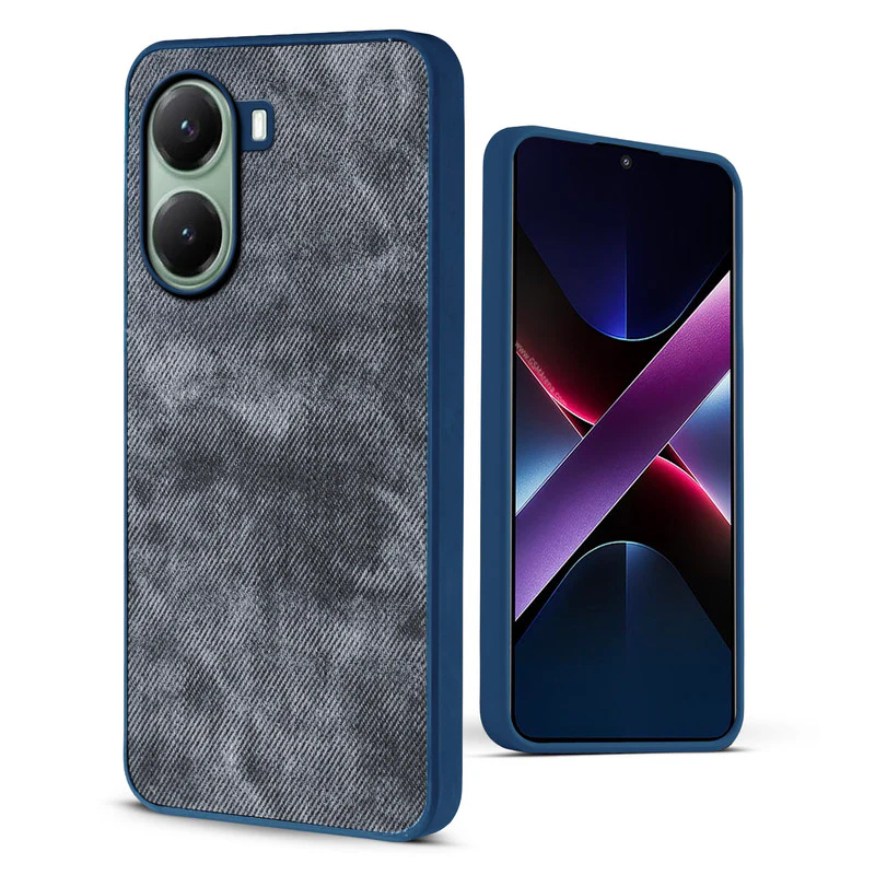 Denim Jeans Cloth Back Cover Case for Poco X7 Pro 5G - Image 12