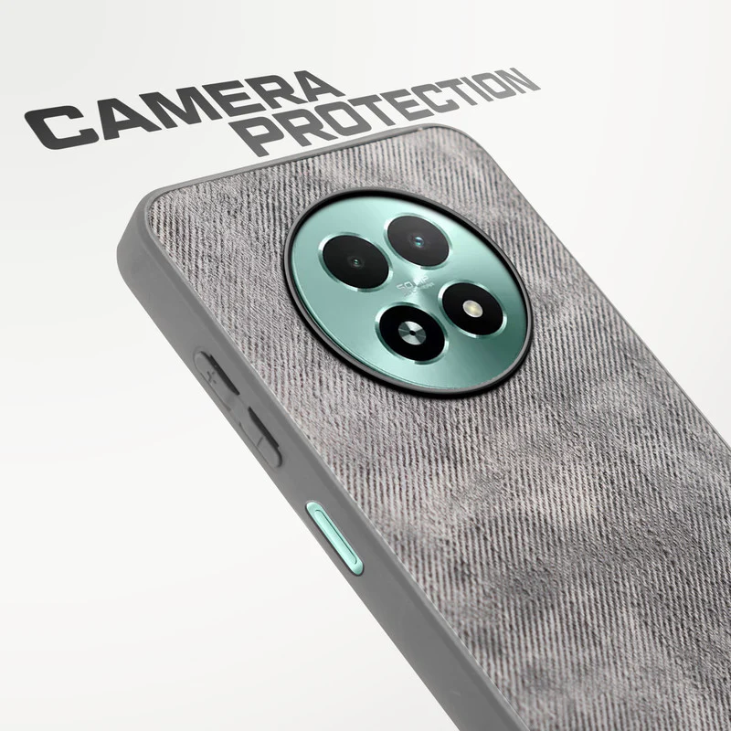 Denim Jeans Cloth Back Cover Case for Realme 13 5G - Image 40