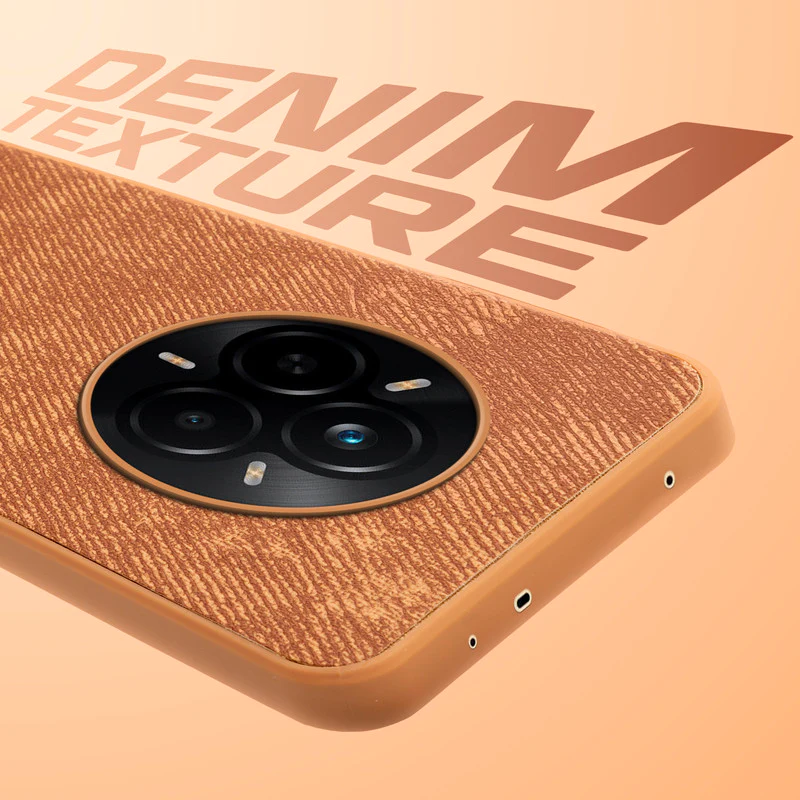 Denim Jeans Cloth Back Cover Case for Realme 14 Pro 5G - Image 33