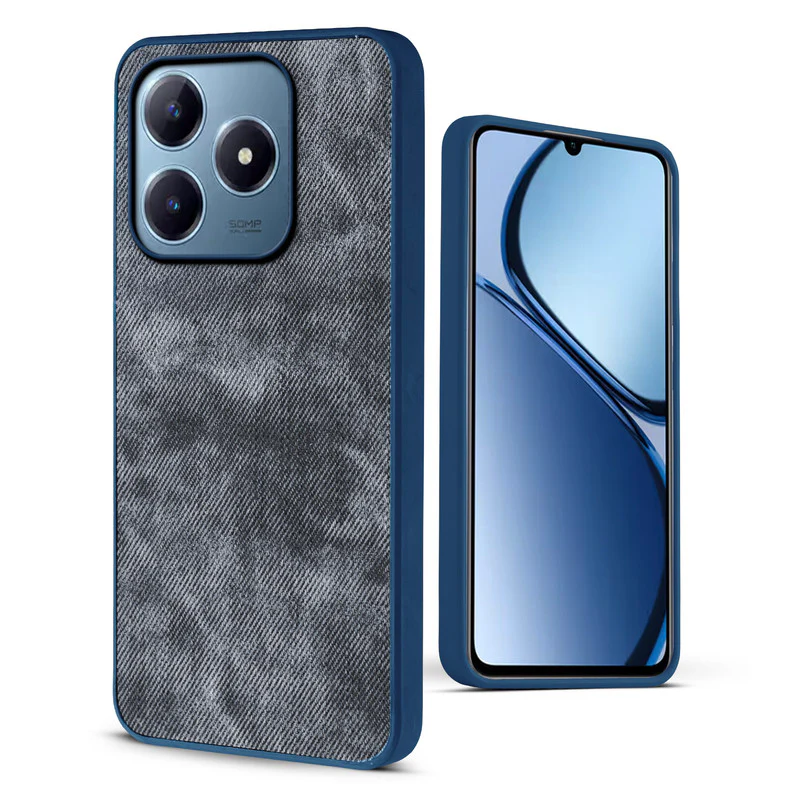 Denim Jeans Cloth Back Cover Case for Realme C63 - Image 12