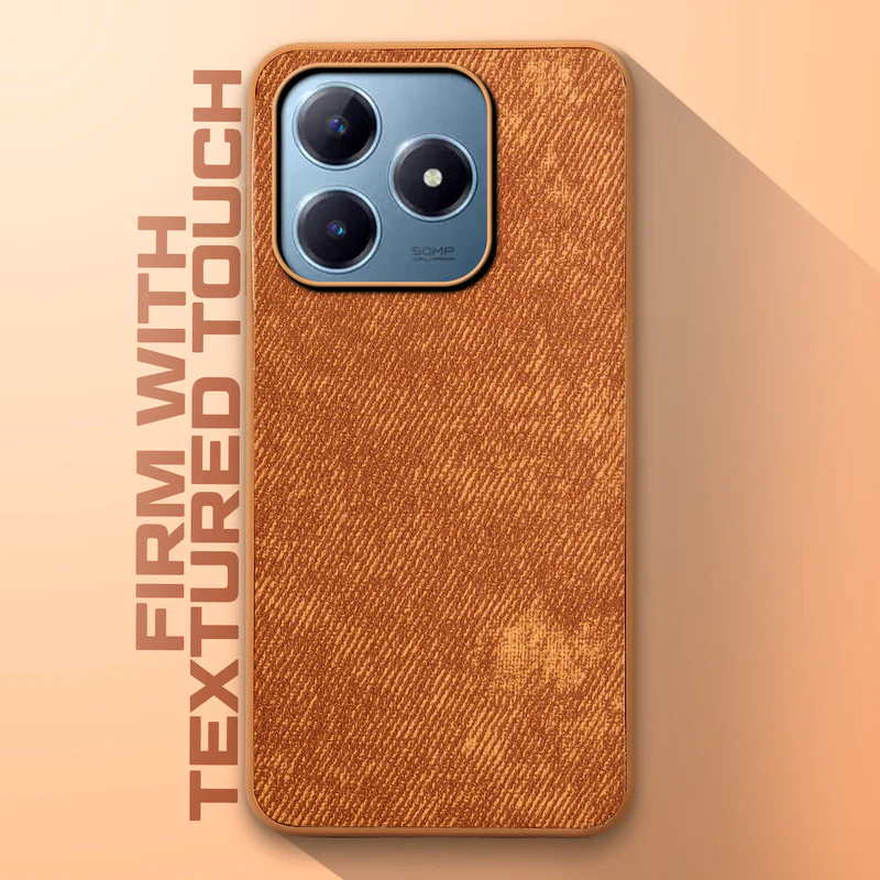 Denim Jeans Cloth Back Cover Case for Realme C63 - Image 35