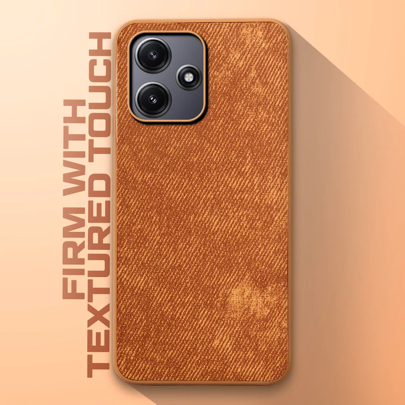 Denim Jeans Cloth Back Cover Case for Redmi 12 5G - Image 35
