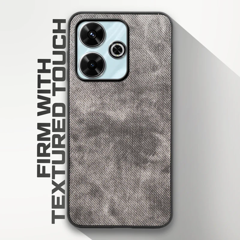 Denim Jeans Cloth Back Cover Case for Redmi 13 5G - Image 5