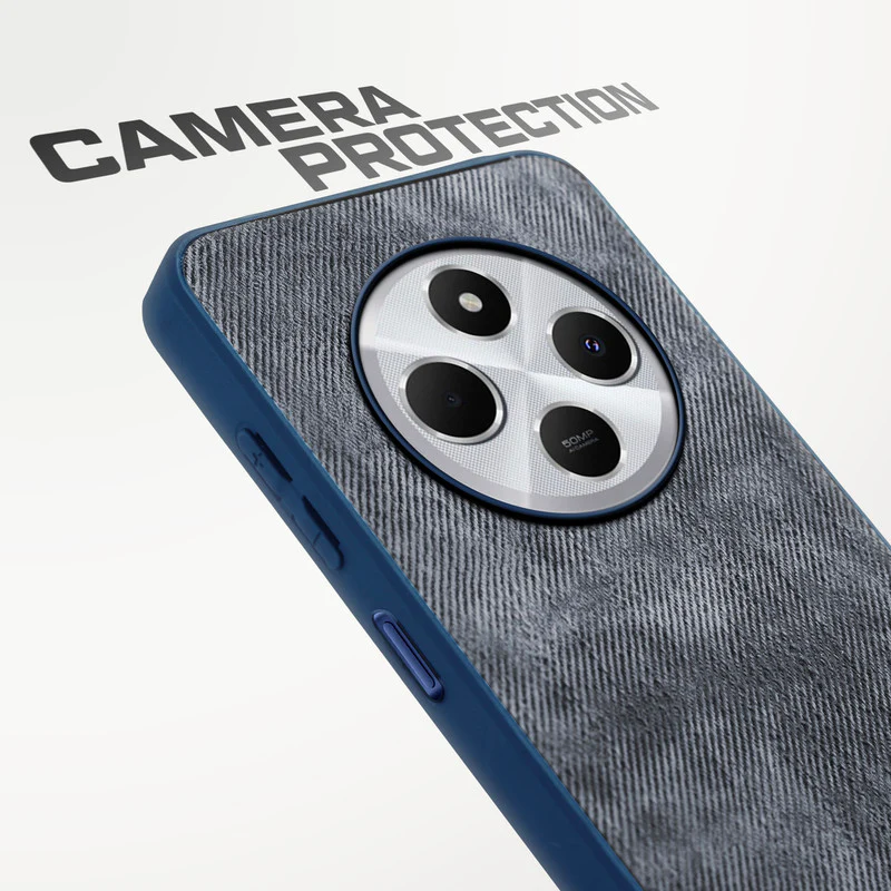 Denim Jeans Cloth Back Cover Case for Redmi 14C 5G - Image 10