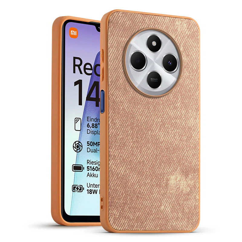 Denim Jeans Cloth Back Cover Case for Redmi 14C 5G - Image 25