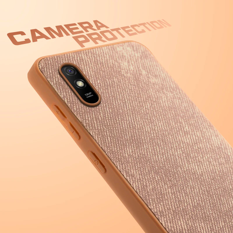 Denim Jeans Cloth Back Cover Case for Redmi 9A - Image 28