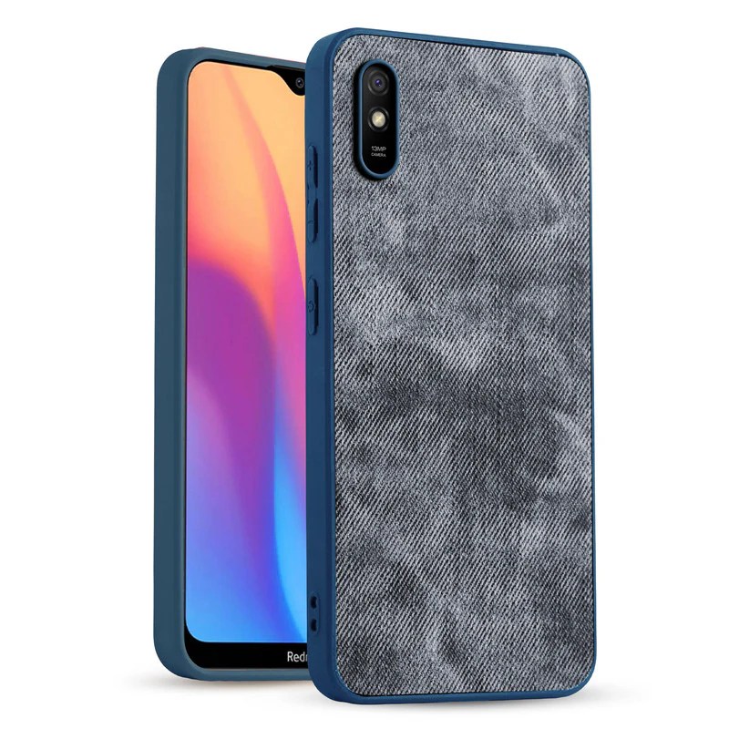 Denim Jeans Cloth Back Cover Case for Redmi 9A - Image 7