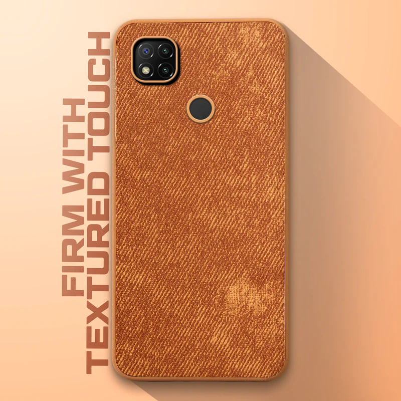 Denim Jeans Cloth Back Cover Case for Redmi 9C - Image 35