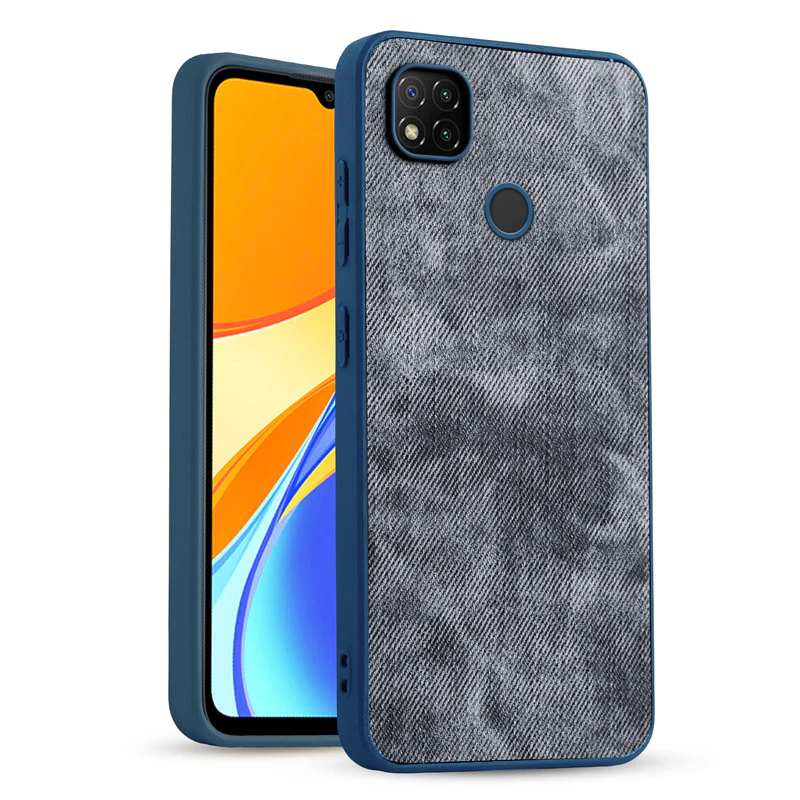 Denim Jeans Cloth Back Cover Case for Redmi 9C - Image 7