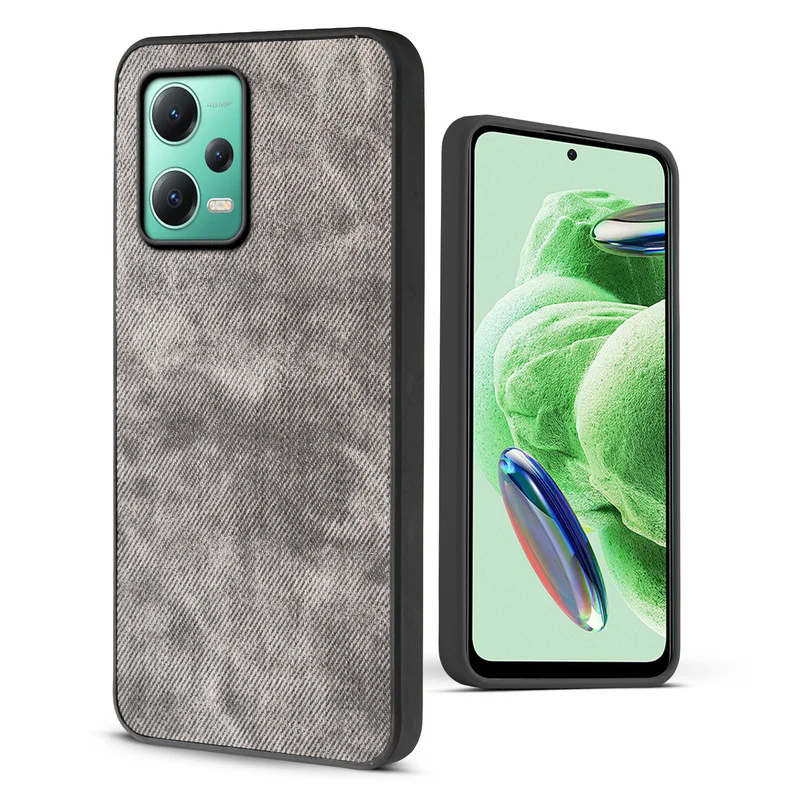 Denim Jeans Cloth Back Cover Case for Redmi Note 12 5G - Image 6