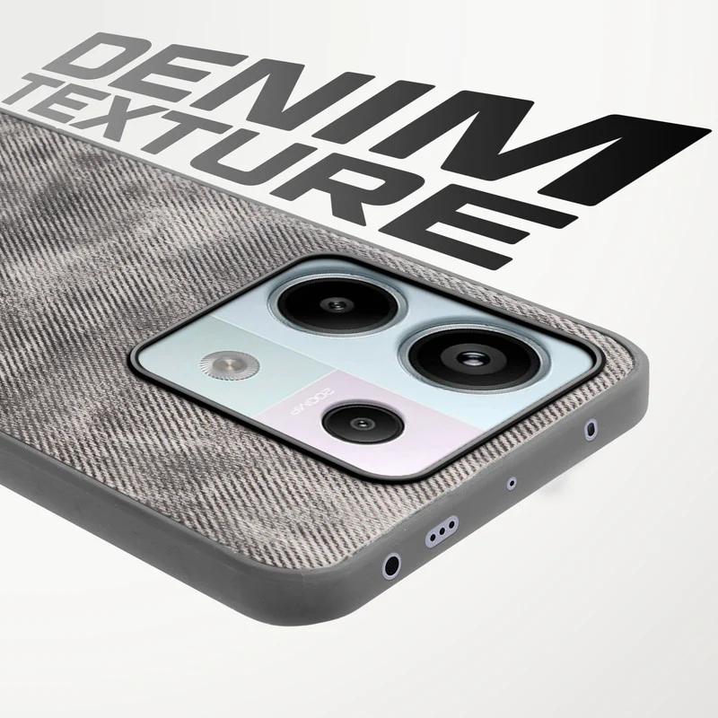 Denim Jeans Cloth Back Cover Case for Redmi Note 13 Pro 5G - Image 39