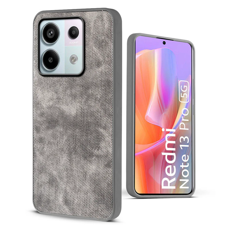 Denim Jeans Cloth Back Cover Case for Redmi Note 13 Pro 5G - Image 42
