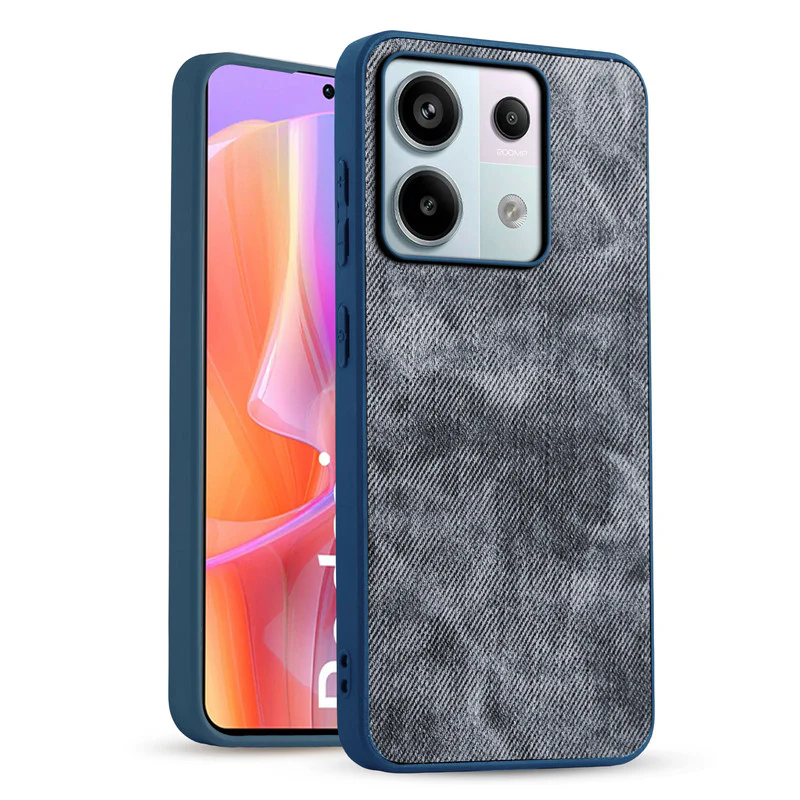 Denim Jeans Cloth Back Cover Case for Redmi Note 13 Pro 5G - Image 7