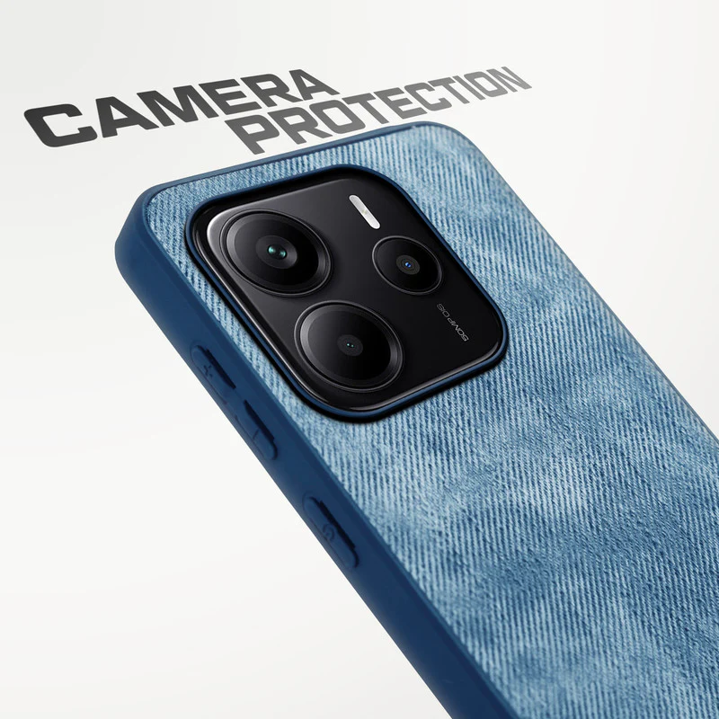 Denim Jeans Cloth Back Cover Case for Redmi Note 14 5G - Image 16