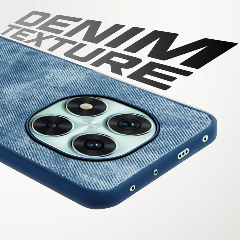 Denim Jeans Cloth Back Cover Case for Redmi Note 14 Pro 5G - Image 15