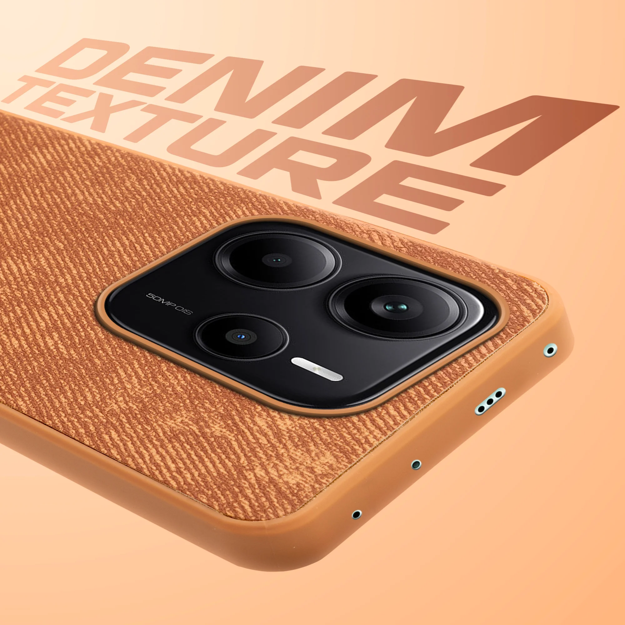 Denim Jeans Cloth Back Cover Case for Redmi Note 14 SE 5G with Raised Camera Edges & Micro-Fiber Lining - Image 28