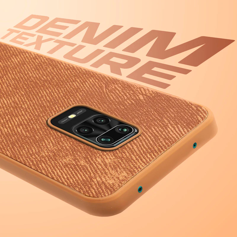 Denim Jeans Cloth Back Cover Case for Redmi Note 9 Pro - Image 33