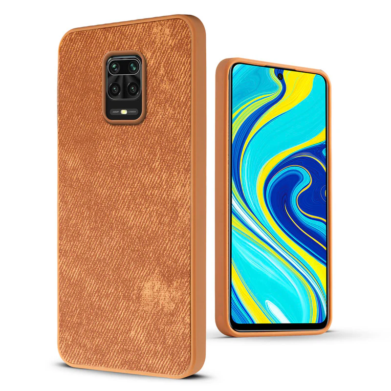 Denim Jeans Cloth Back Cover Case for Redmi Note 9 Pro - Image 36