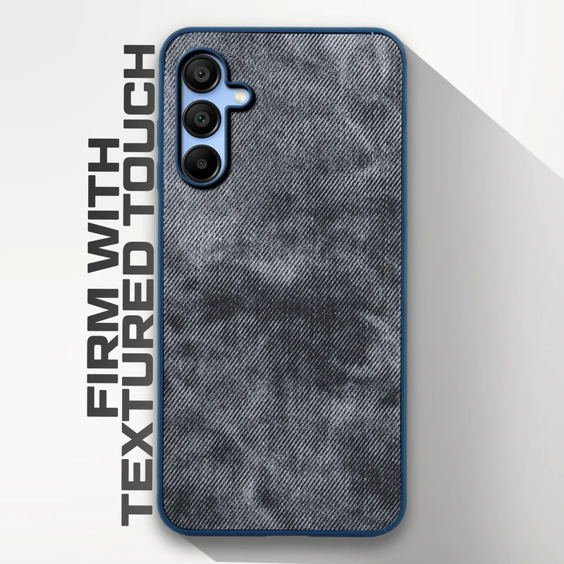Denim Jeans Cloth Back Cover Case for Samsung A15 5G - Image 11