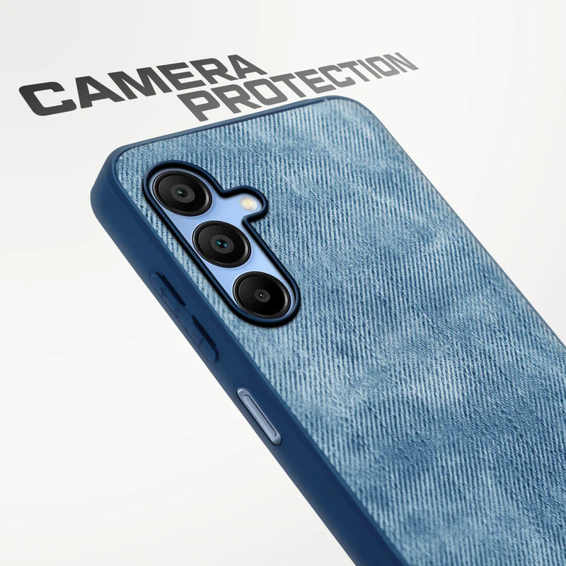 Denim Jeans Cloth Back Cover Case for Samsung A15 5G - Image 16