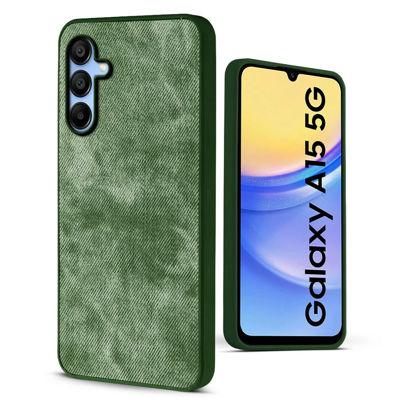 Denim Jeans Cloth Back Cover Case for Samsung A15 5G - Image 24