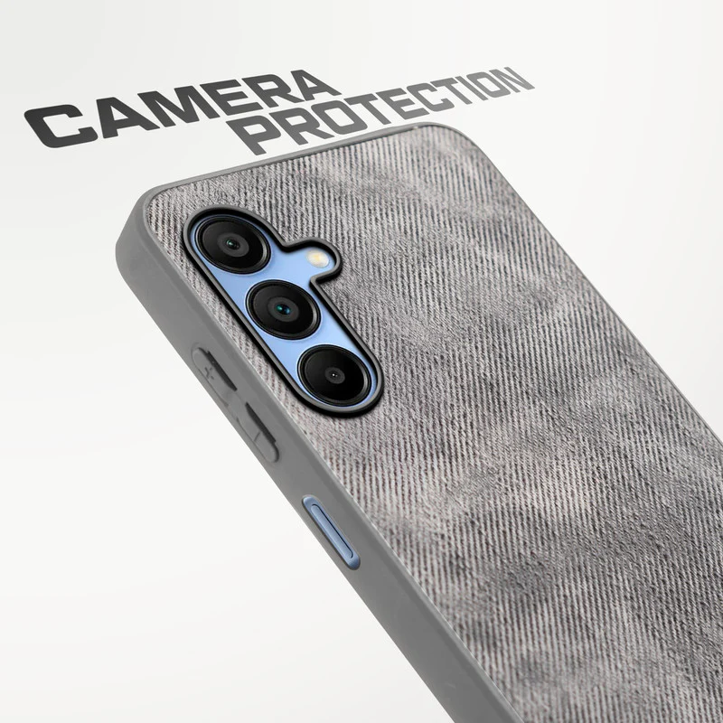 Denim Jeans Cloth Back Cover Case for Samsung A15 5G - Image 40