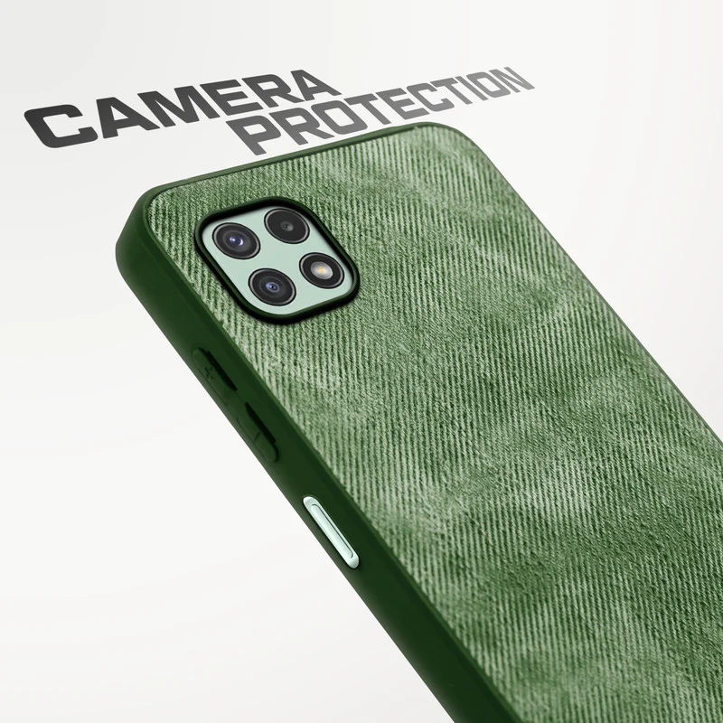 Denim Jeans Cloth Back Cover Case for Samsung A22 5G - Image 22