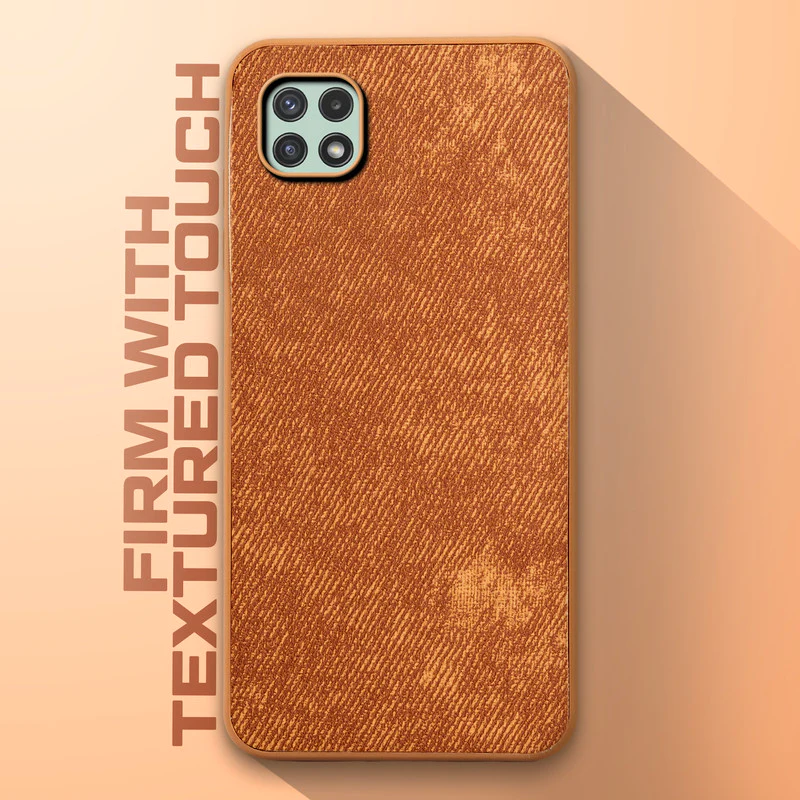 Denim Jeans Cloth Back Cover Case for Samsung A22 5G - Image 35