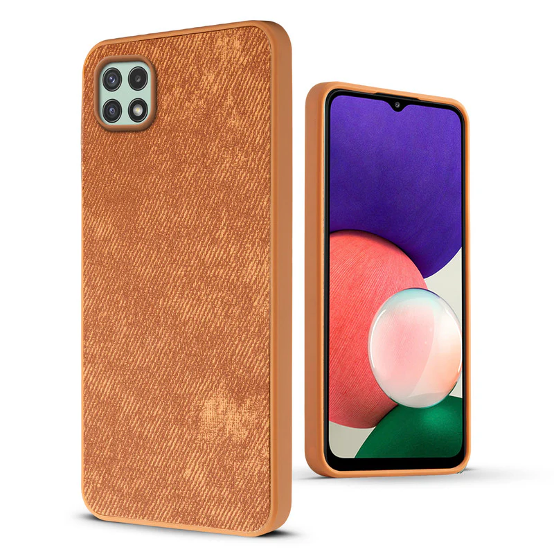 Denim Jeans Cloth Back Cover Case for Samsung A22 5G - Image 36