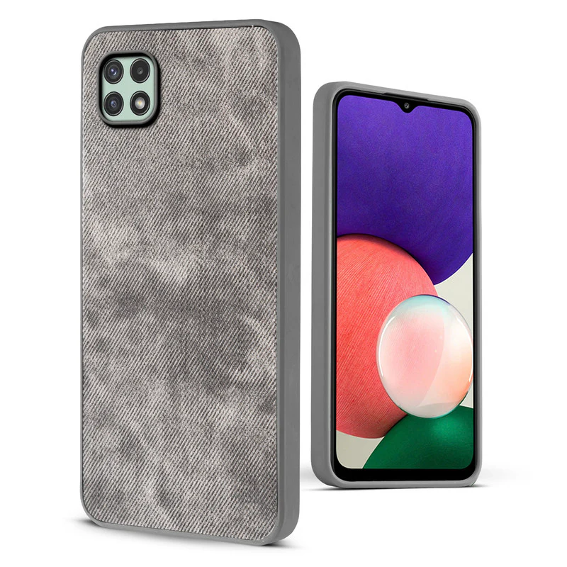 Denim Jeans Cloth Back Cover Case for Samsung A22 5G - Image 42