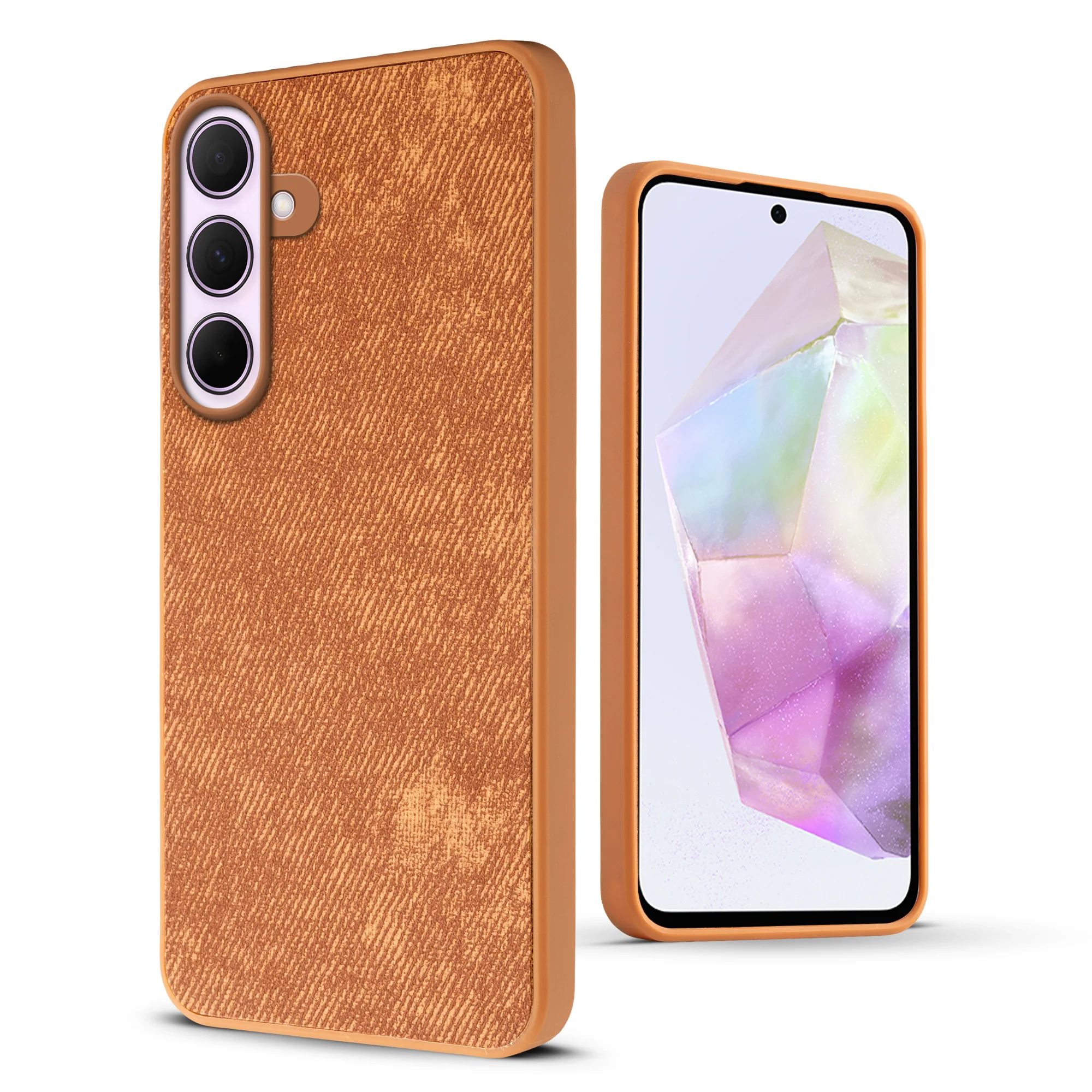 Denim Jeans Cloth Back Cover Case for Samsung A35 5G - Image 30