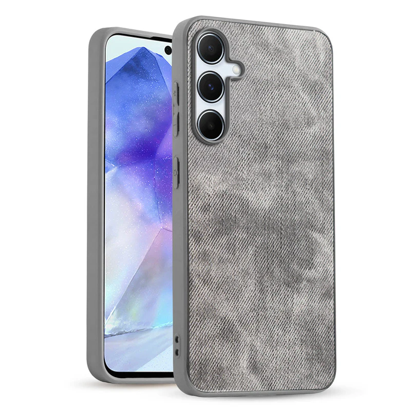 Denim Jeans Cloth Back Cover Case for Samsung A55 5G - Image 30