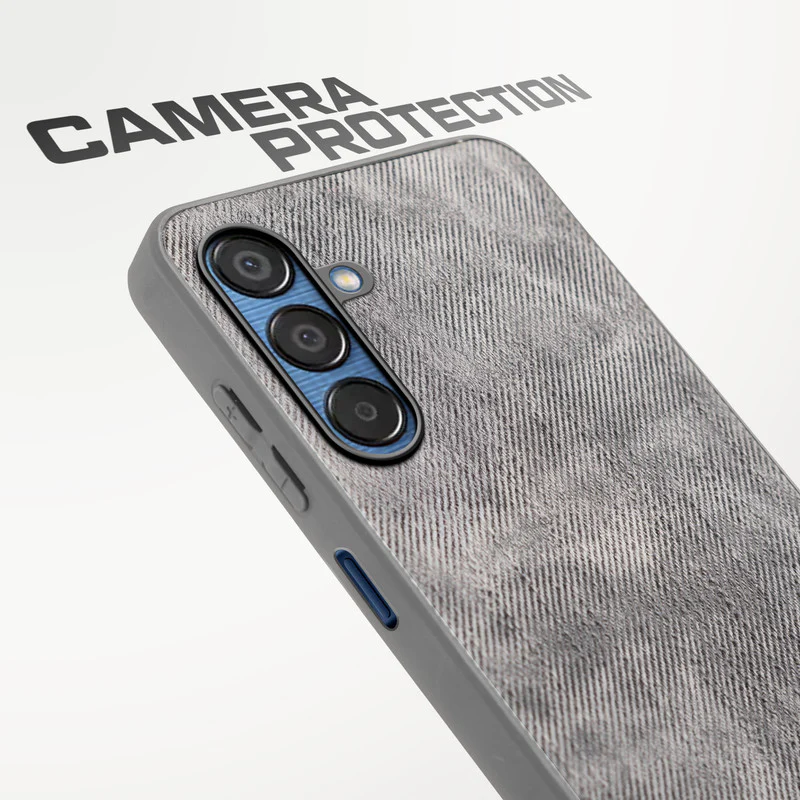 Denim Jeans Cloth Back Cover Case for Samsung M15 5G - Image 40